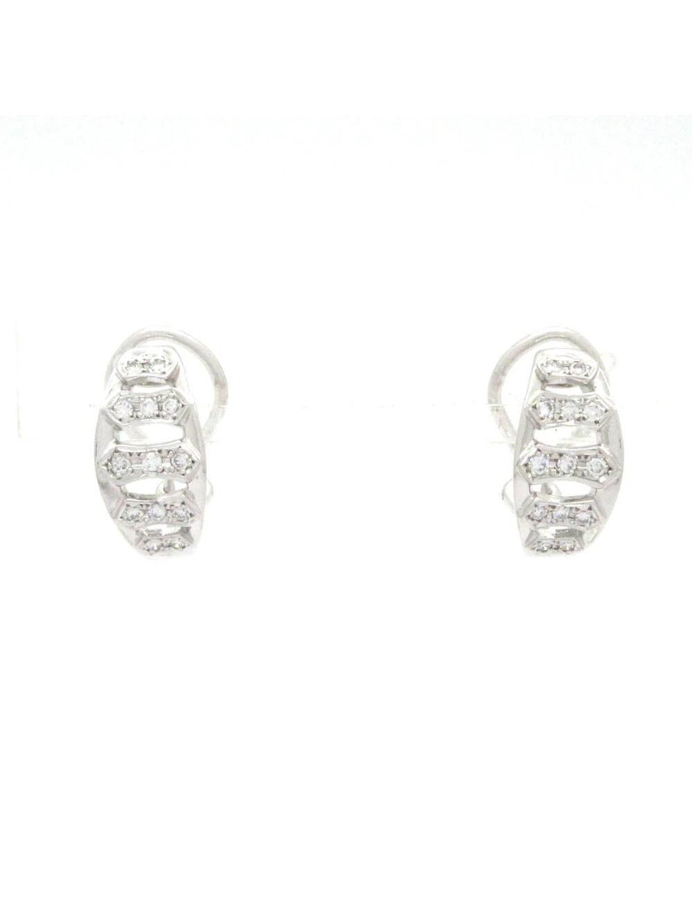 Mikimoto 18K White Gold Diamond Clip On #289359M21B